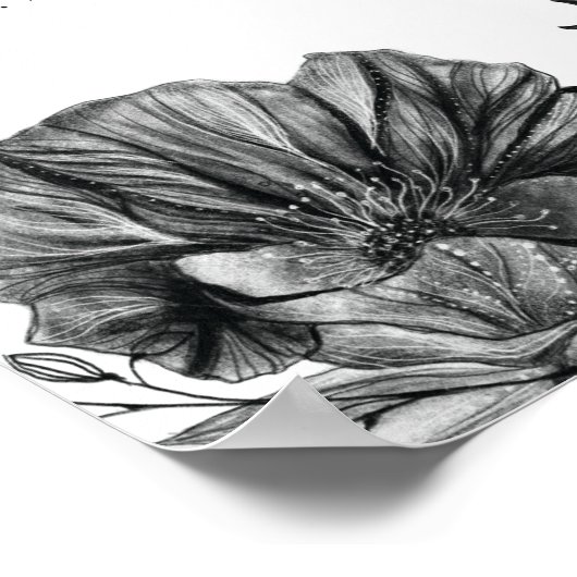 NOVA Gothic Floral Skull Til Death Weduwen Welkom Poster (Hoek)