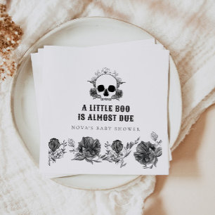 NOVA Gothic Skull Little Boo Halloween Baby shower Servet