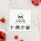 NOVA Gothic Skull Little Boo Halloween Baby shower Servet (Insitu)