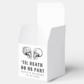 NOVA Gotische Bloemen Schedel Tot Dood Bruiloft Bedankdoosjes (Geopend)