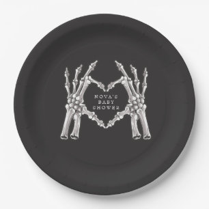 NOVA Halloween Skelet Hart Handen Baby shower Papieren Bordje