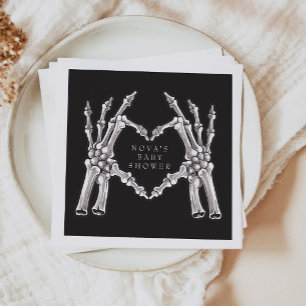 NOVA Halloween Skelet Hart Handen Baby shower Servet