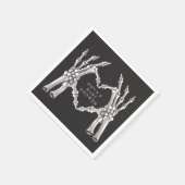 NOVA Halloween Skelet Hart Handen Baby shower Servet (Hoek)