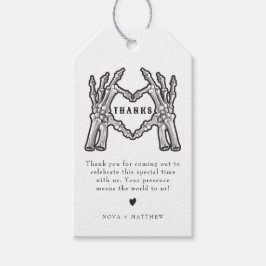 NOVA Halloween Skelet Hart Handen Dank Je Cadeaulabel