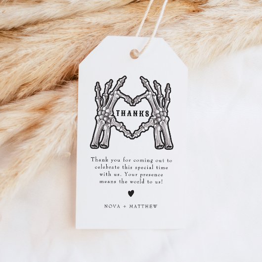 NOVA Halloween Skelet Hart Handen Dank Je Cadeaulabel