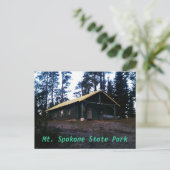 Nova Hut Mt. Spokane State Park Briefkaart (Staand voorkant)