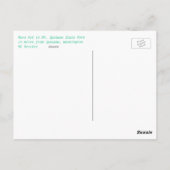 Nova Hut Mt. Spokane State Park Briefkaart (Achterkant)