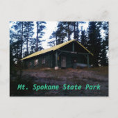 Nova Hut Mt. Spokane State Park Briefkaart (Voorkant)