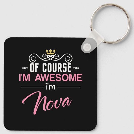 Nova Natuurlijk ben ik een Geweldige naam Sleutelhanger (Achterkant)