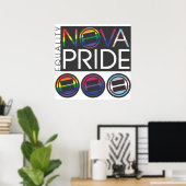 NOVA Pride Combo Logo Poster (Thuiskantoor)