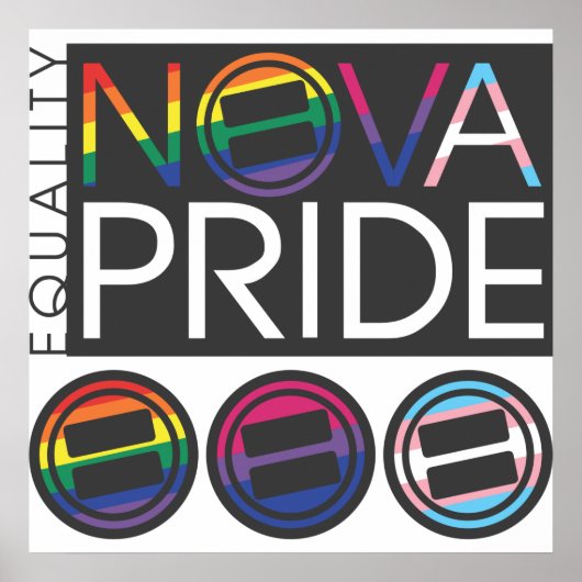NOVA Pride Combo Logo Poster (Voorkant)