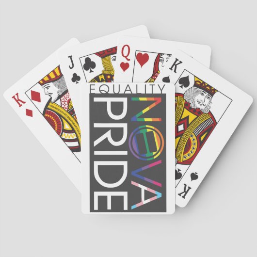 NOVA Pride Logo-afspeelkaarten Pokerkaarten (Achterkant)