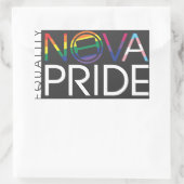 NOVA Pride Logo - Rechthoek Rechthoekige Sticker (Tas)