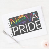NOVA Pride Logo - Rechthoek Rechthoekige Sticker (Envelop)
