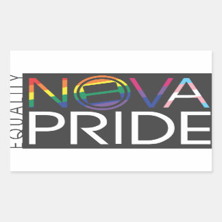NOVA Pride Logo - Rechthoek Rechthoekige Sticker