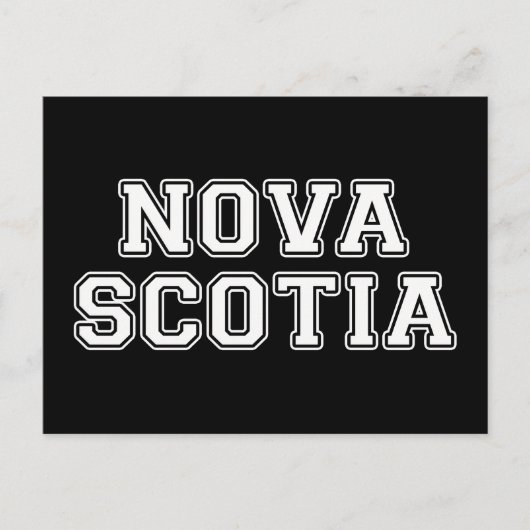 Nova Scotia Briefkaart (Voorkant)