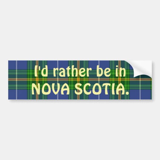 Nova Scotia bumper sticker (Voorkant)
