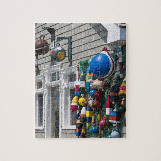 Nova Scotia, Canada. Boei winkel in  Blue Rocks in Legpuzzel (Verticaal)