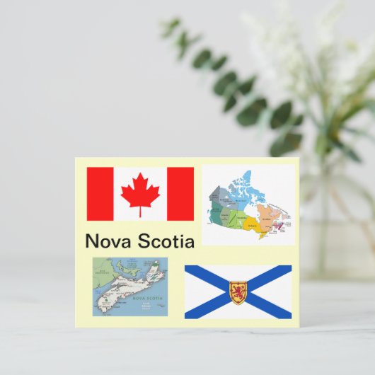 Nova Scotia Canada Briefkaart (Staand voorkant)