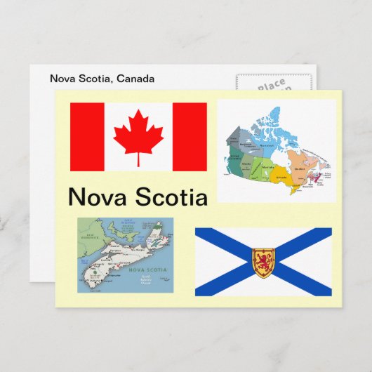 Nova Scotia Canada Briefkaart (Voorkant / Achterkant)