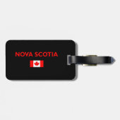 Nova Scotia Canada Canadese vlag Donkere kleur Bagagelabel (Achterkant horizontaal)