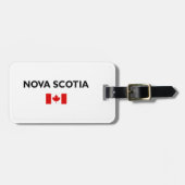 Nova Scotia Canada Canadese vlag Lichtkleur Bagagelabel (Voorkant horizontaal)