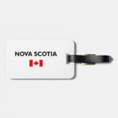 Nova Scotia Canada Canadese vlag Lichtkleur Bagagelabel (Achterkant horizontaal)