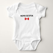 Nova Scotia Canada Canadese vlag Lichtkleur Romper (Voorkant)