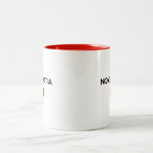 Nova Scotia Canada Canadese vlag Lichtkleur Tweekleurige Koffiemok (Center)