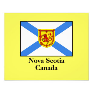 Nova Scotia Canada, geëtiketteerd, Foto Afdruk