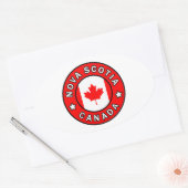 Nova Scotia Canada Ovale Sticker (Envelop)