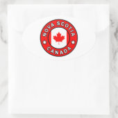 Nova Scotia Canada Ovale Sticker (Tas)