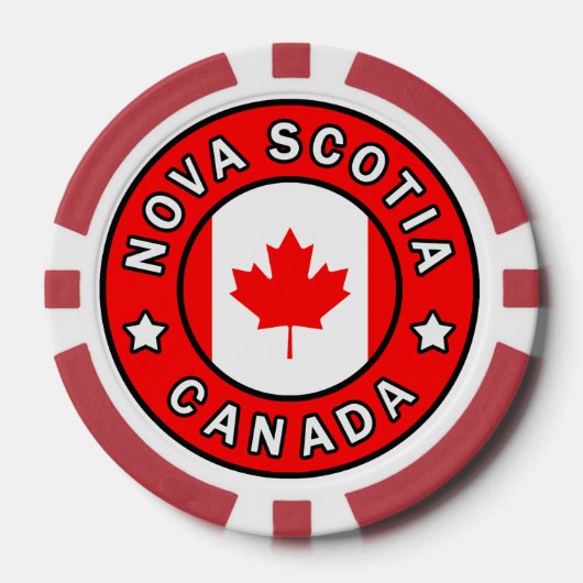 Nova Scotia Canada Pokerchips (Voorkant)