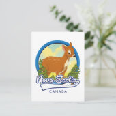 Nova Scotia Canada reislogo Briefkaart (Staand voorkant)