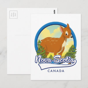 Nova Scotia Canada reislogo Briefkaart