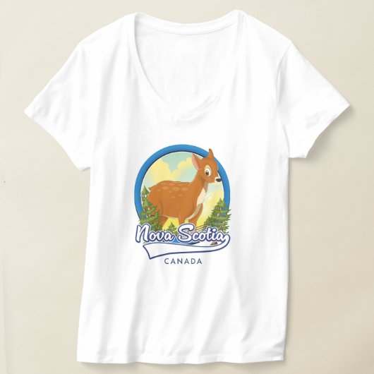 Nova Scotia Canada reislogo T-shirt (Laagn)
