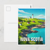 Nova Scotia Canada Reizen Briefkaart (Voorkant / Achterkant)