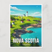 Nova Scotia Canada Reizen Briefkaart (Voorkant)