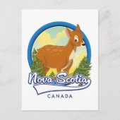 Nova Scotia Canada reizen logo Briefkaart (Voorkant)