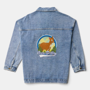 Nova Scotia Canada reizen logo Denim Jacket