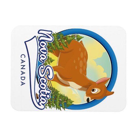 Nova Scotia Canada reizen logo Magneet (Horizontaal)