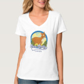 Nova Scotia Canada reizen logo T-shirt (Voorkant)