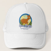 Nova Scotia Canada reizen logo Trucker Pet (Voorkant)