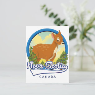 Nova Scotia Canada reizen logo Uitnodiging Briefkaart