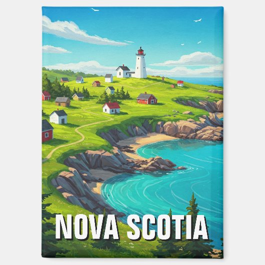 Nova Scotia Canada Reizen Magneet (Voorkant)