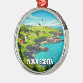 Nova Scotia Canada Reizen Metalen Ornament (Links)