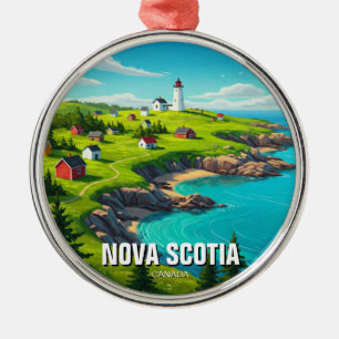 Nova Scotia Canada Reizen Metalen Ornament