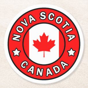 Nova Scotia Canada Ronde Kartonnen Onderzetter