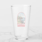 Nova Scotia Canada Travel Art Vintage Glas (Achterkant)