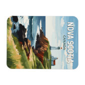 Nova Scotia Canada Travel Art Vintage Magneet (Horizontaal)